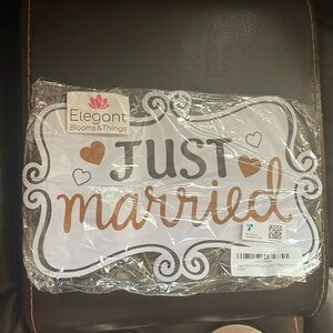 Just Married magnet stickers - Set of 2